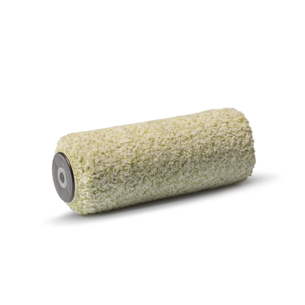 Rullo a pelo medio in microfibra e poliestere a filo continuo.